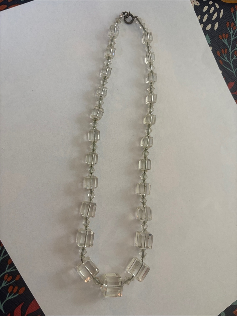 Clear Crystal Beaded Necklace - Women Jewelry